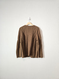 Vintage Chunky Wool Blend Sweater (L)