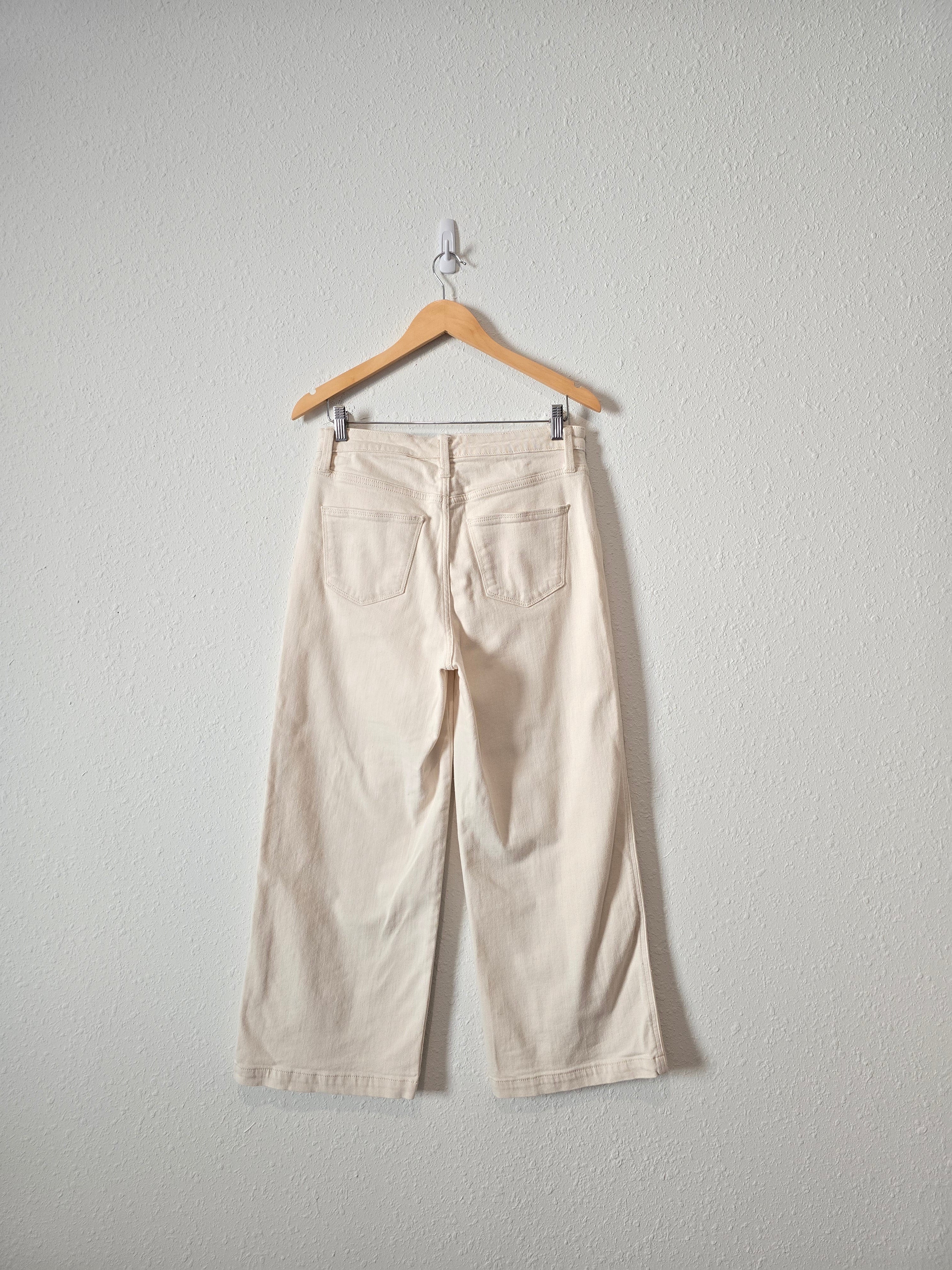 Ecru Wide Leg Jeans (8/29)