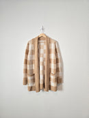 Loft Cozy Checkered Cardigan (M)