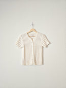Vintage Cable Knit Sweater Top (M)