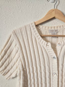 Vintage Cable Knit Sweater Top (M)