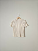 Vintage Cable Knit Sweater Top (M)