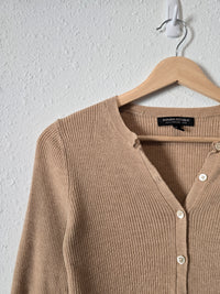 Ribbed Knit Wool Sweater (S)