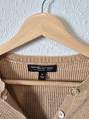 Ribbed Knit Wool Sweater (S)