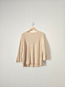 Vintage Button Up Textured Sweater (L)