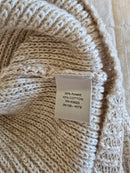 Vintage Button Up Textured Sweater (L)