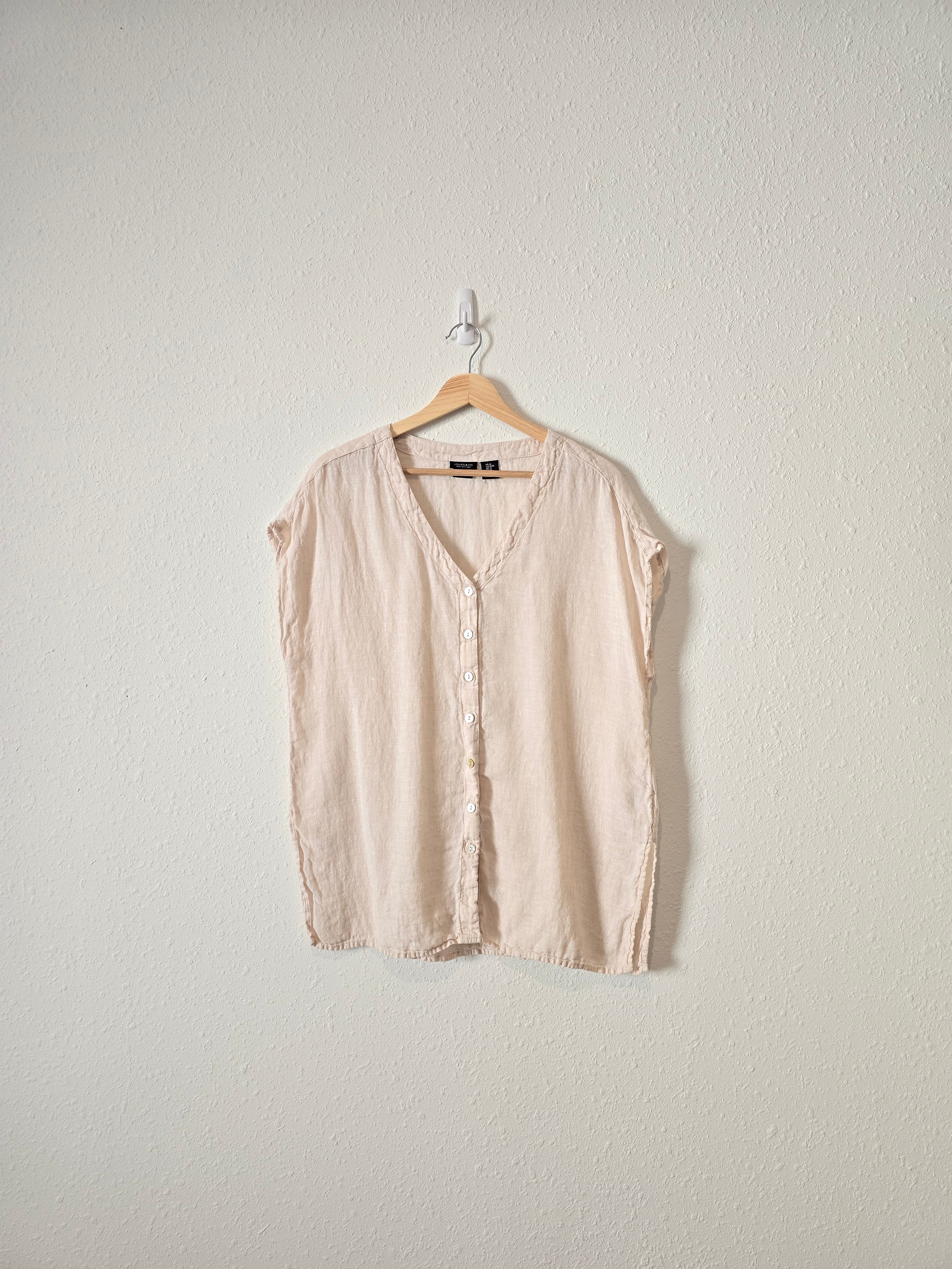 Oversized Linen Button Up (M)