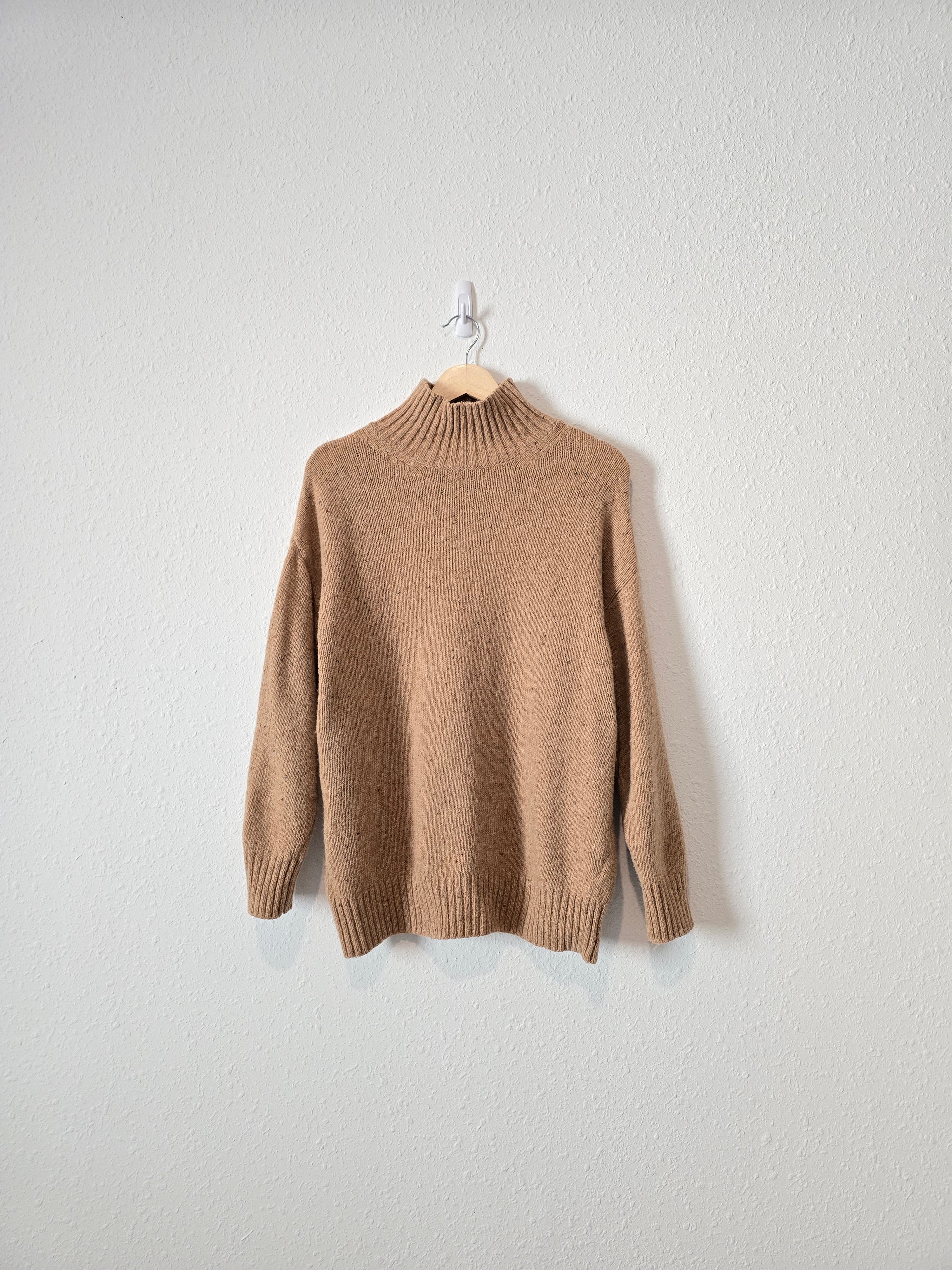 Zara Wool Blend Mockneck Sweater (M)