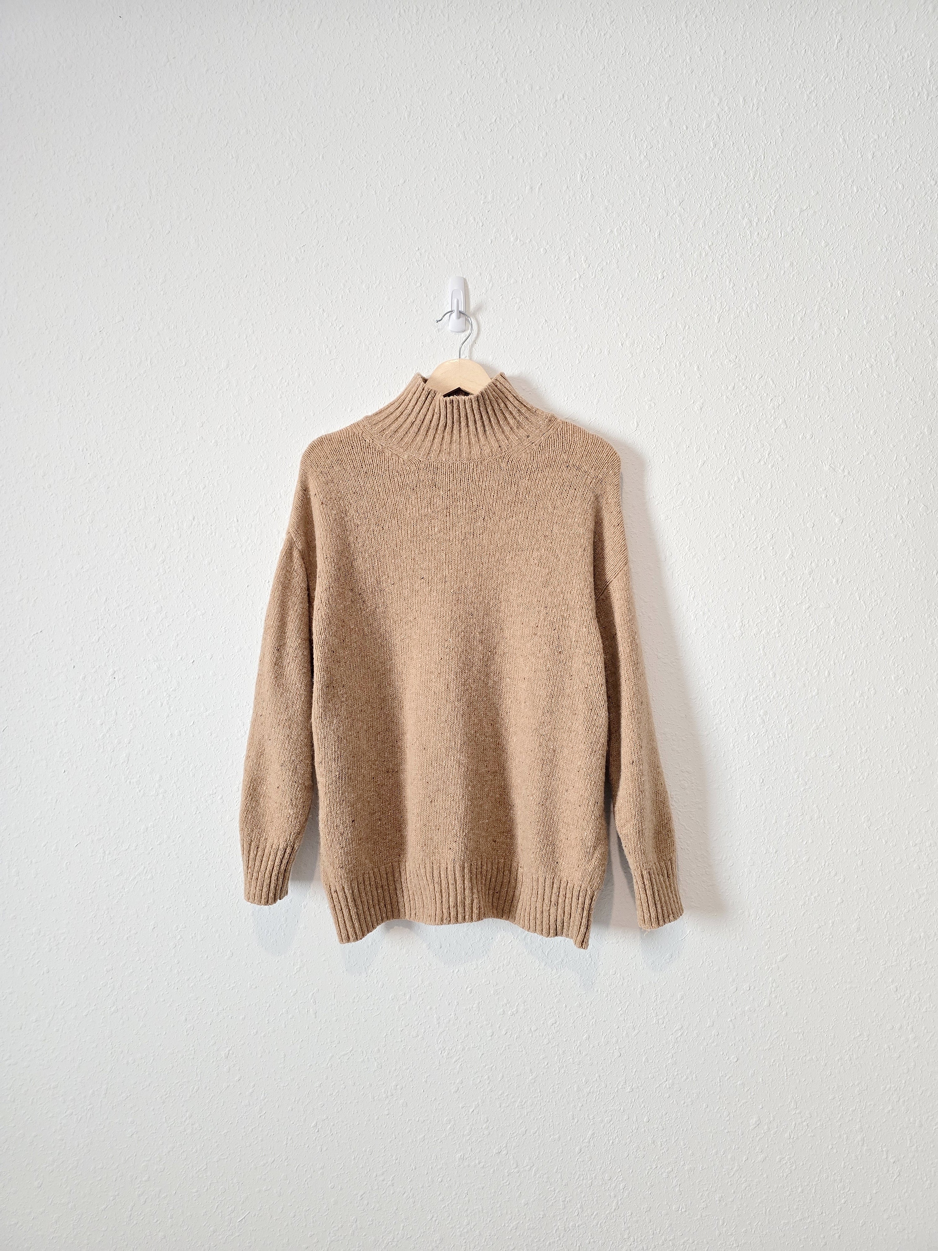 Zara Wool Blend Mockneck Sweater (M)