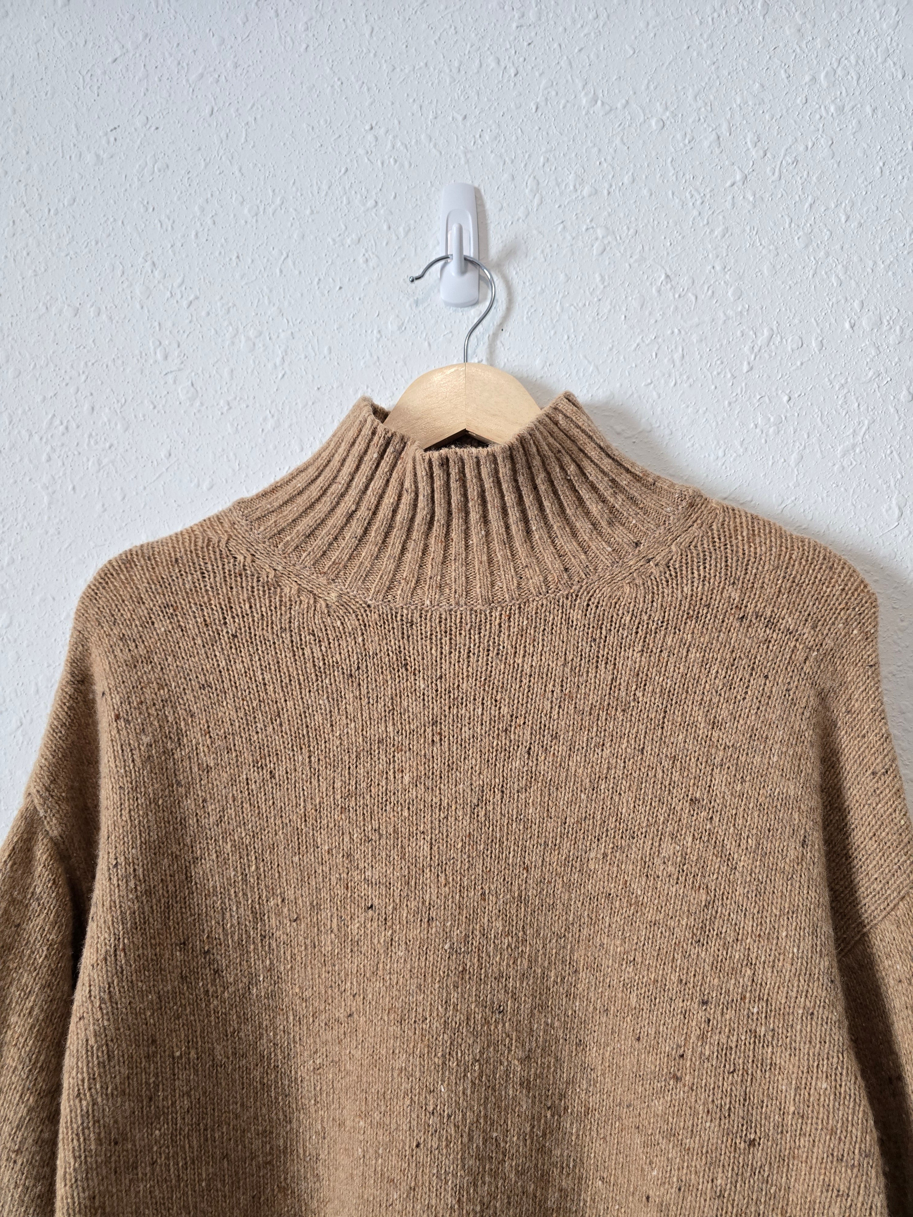 Zara Wool Blend Mockneck Sweater (M)