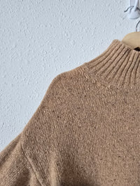 Zara Wool Blend Mockneck Sweater (M)