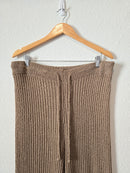 Brown Wide Leg Knit Pants (1X)