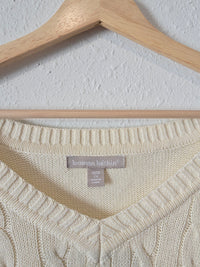 Cable Knit Cotton Sweater (2X)