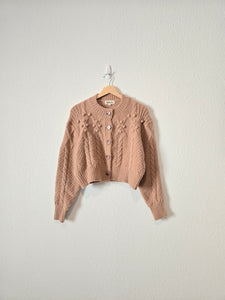 Dusty Rose Embroidered Sweater (S)