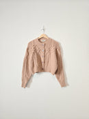 Dusty Rose Embroidered Sweater (S)