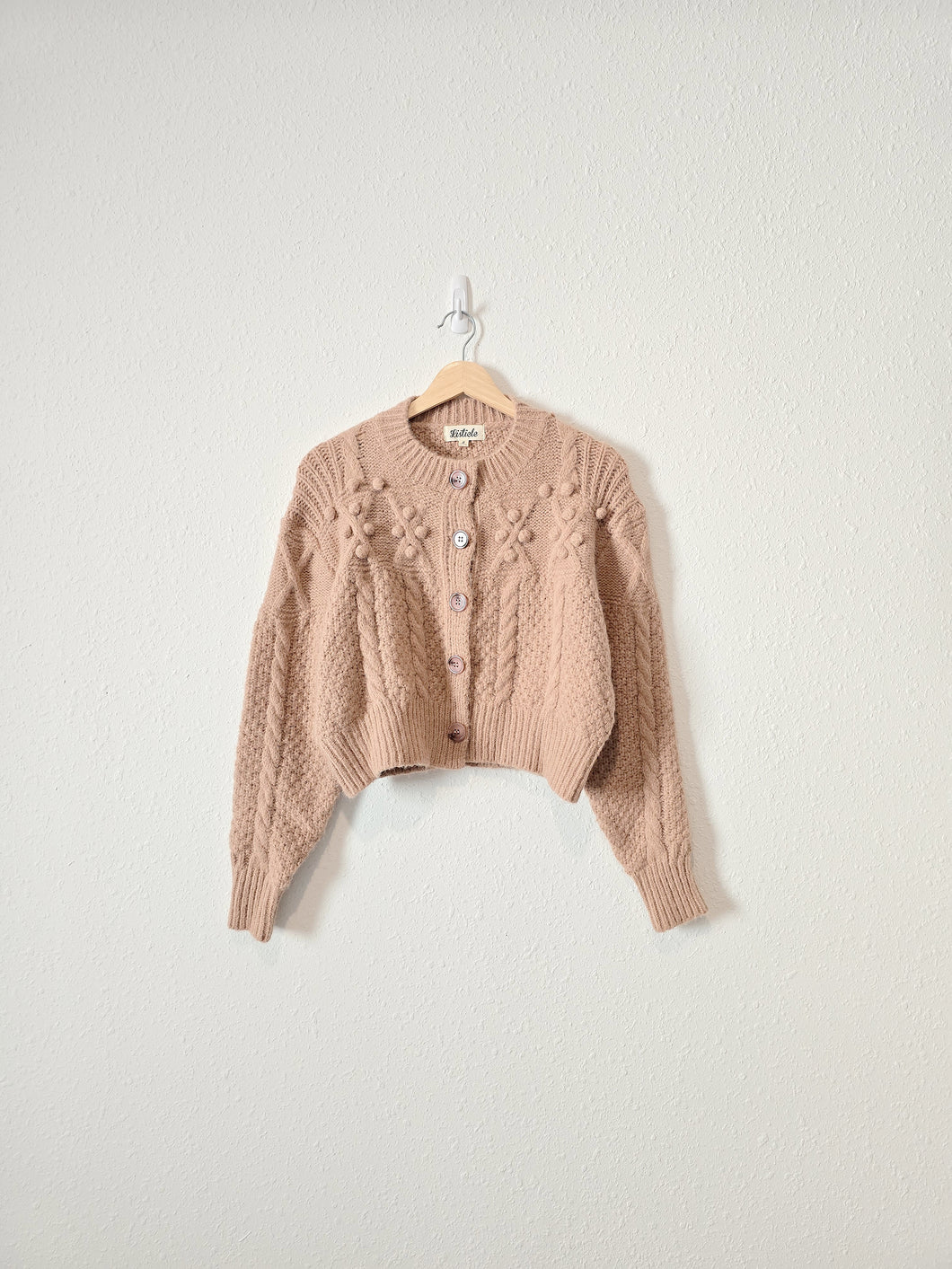 Dusty Rose Embroidered Sweater (S)