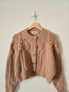 Dusty Rose Embroidered Sweater (S)