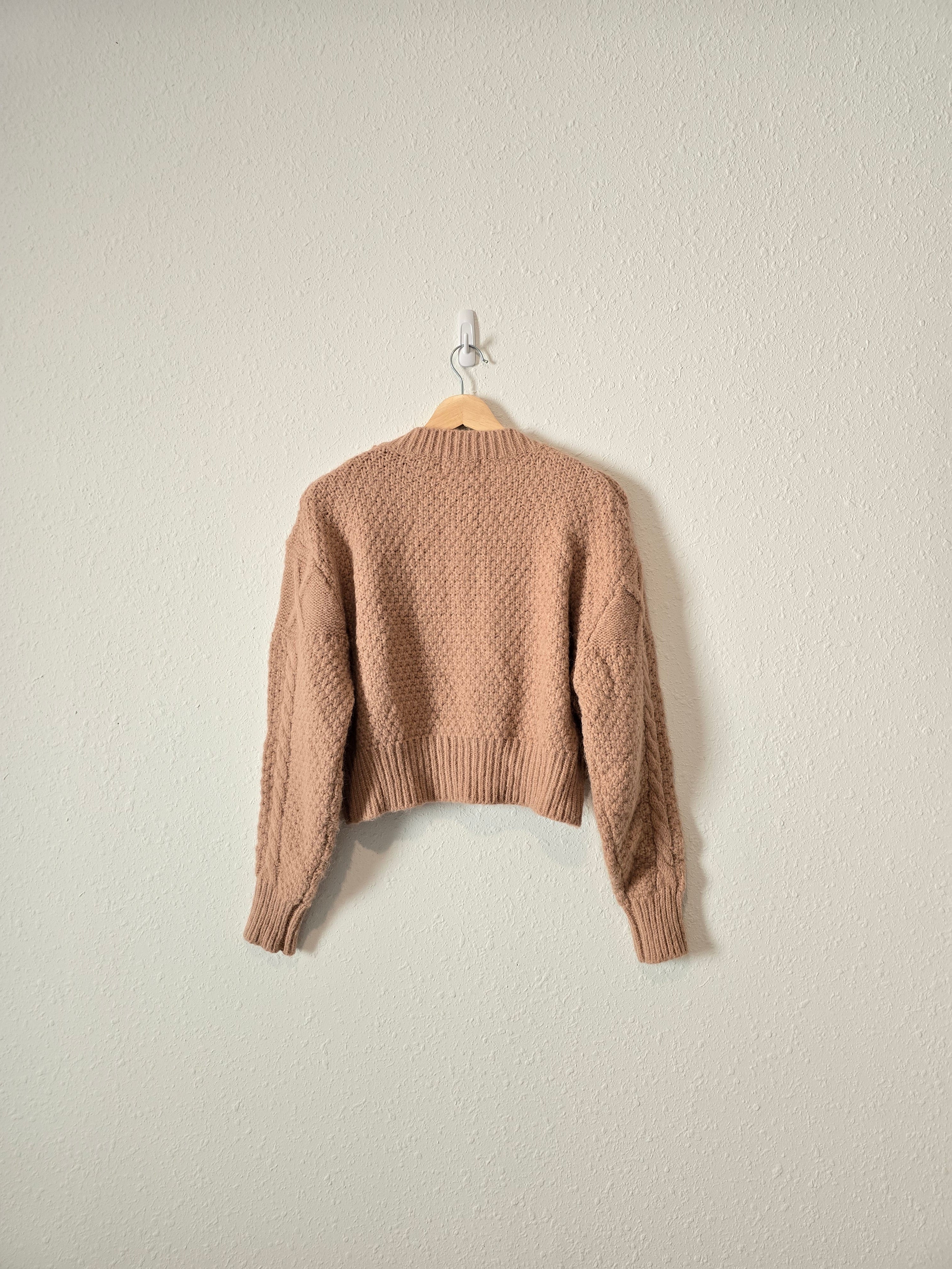 Dusty Rose Embroidered Sweater (S)