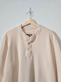 Eddie Bauer Cream Henley Thermal (L)