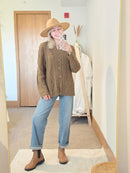 Vintage Chunky Wool Blend Sweater (L)