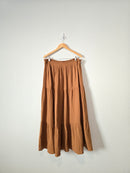 Gauze Tiered Maxi Skirt (2X)