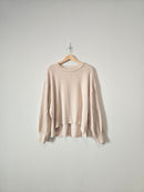 Cream Puff Sleeve Top (L)