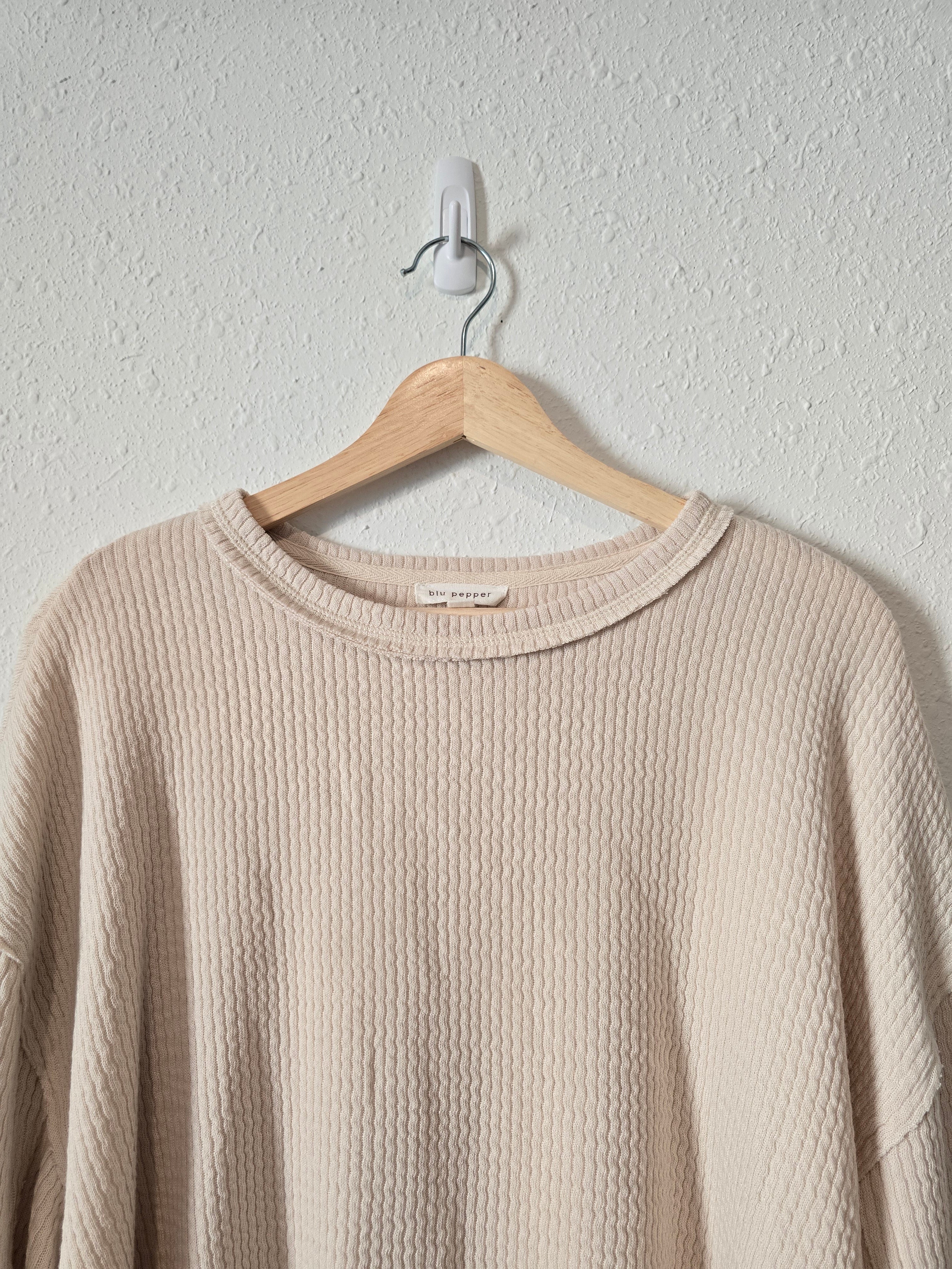 Cream Puff Sleeve Top (L)