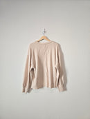 Cream Puff Sleeve Top (L)