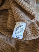 Brown Textured Henley Sweater (XL)