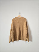 Puff Sleeve Mockneck Sweater (XL)