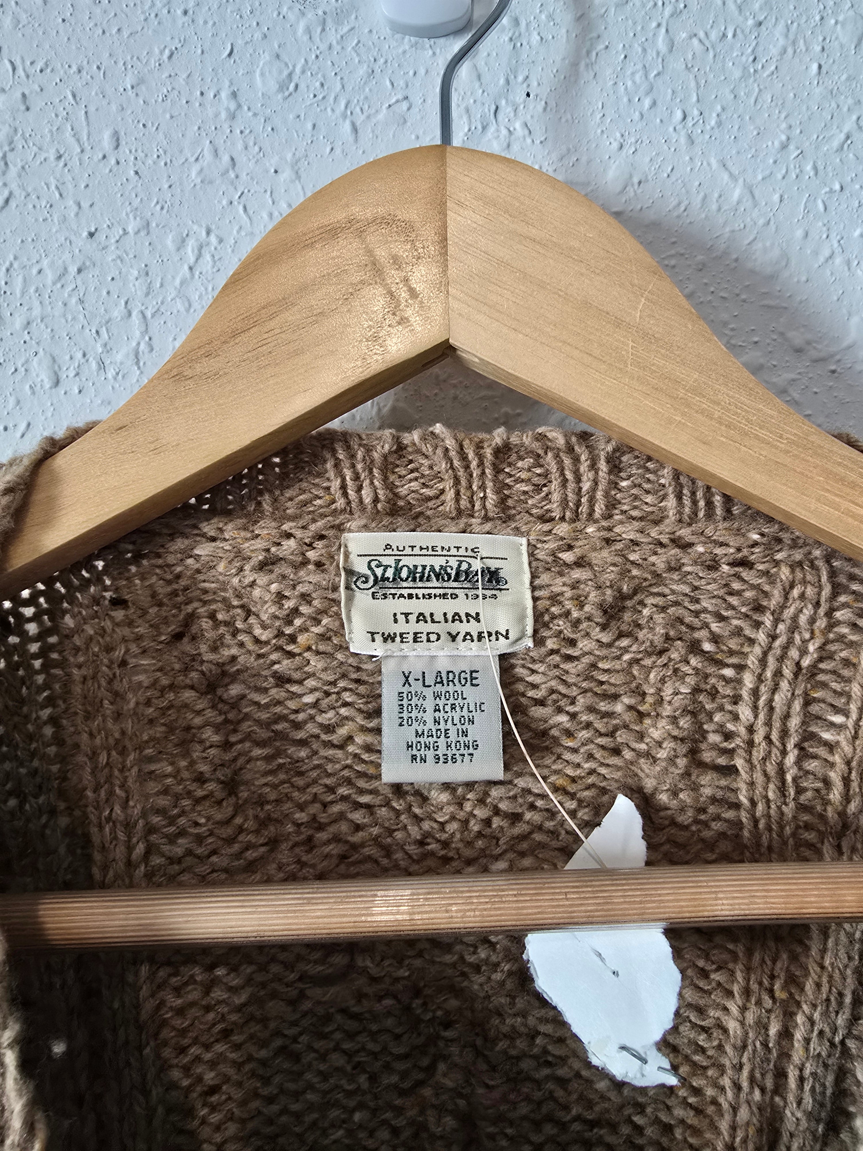 NEW Vintage Cable Knit Sweater (XL)