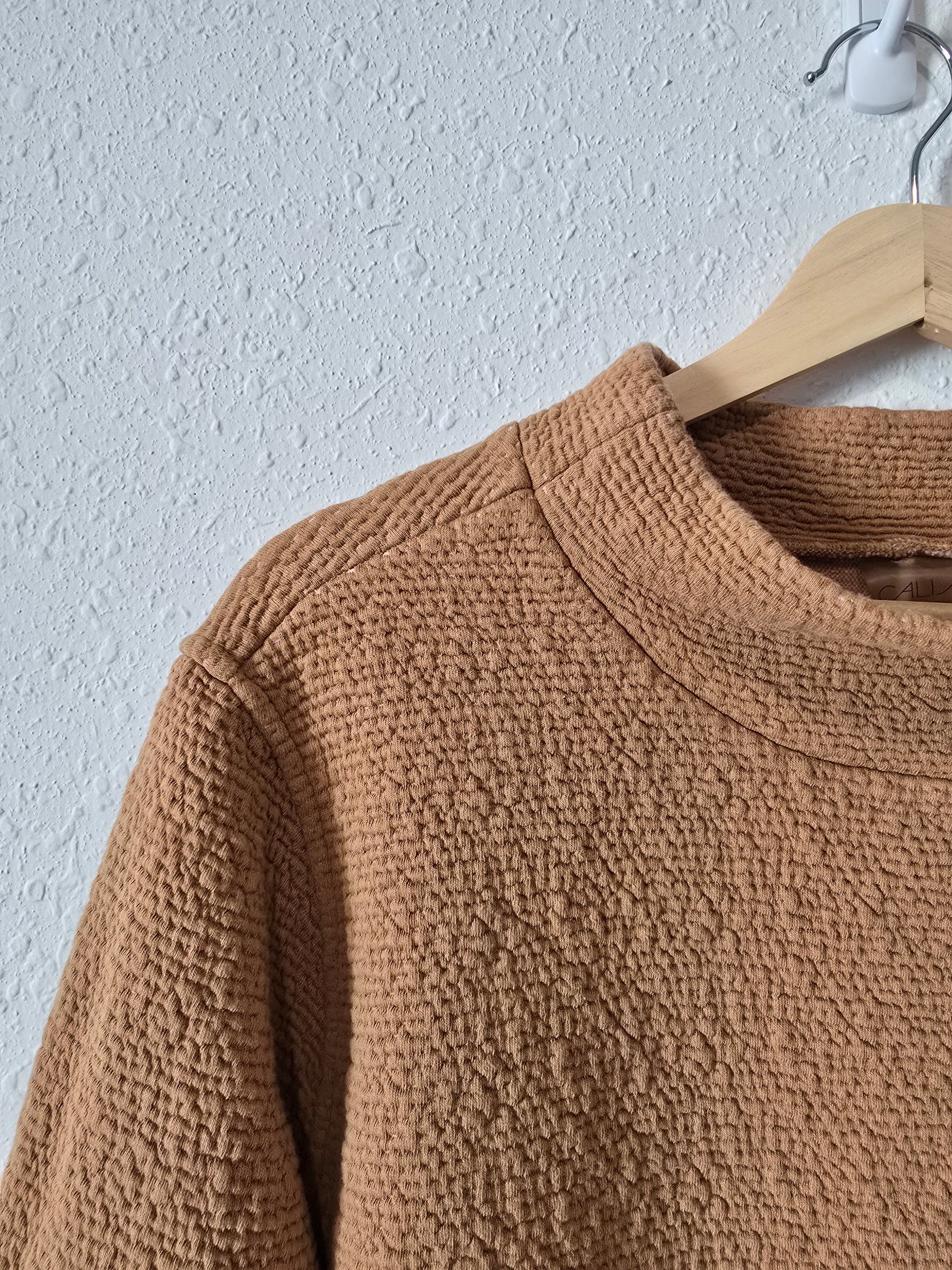 Textured Mockneck Sweatshirt (XL)