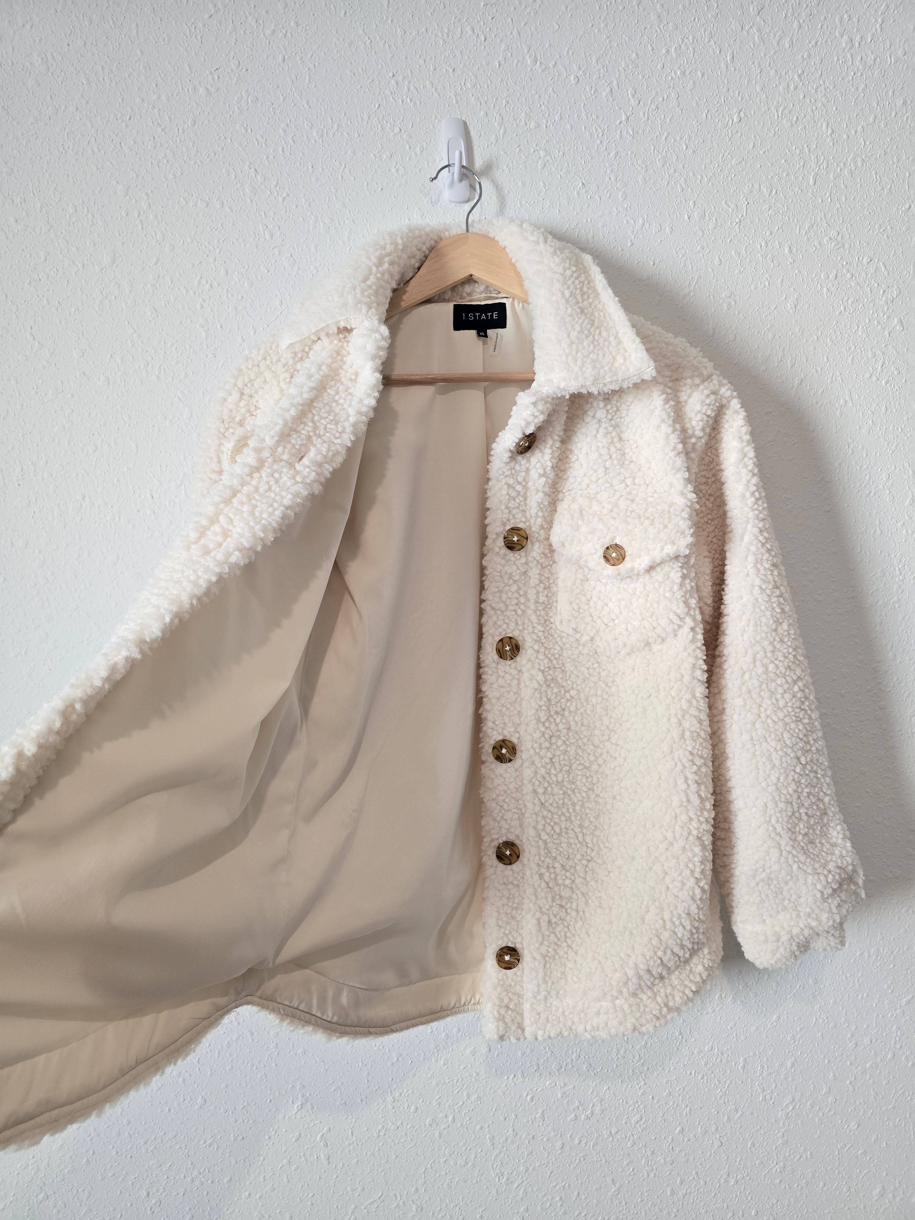 Sherpa Button Up Jacket (XS)