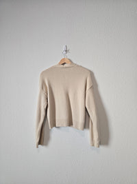 Cable Knit Cardigan Sweater (M)