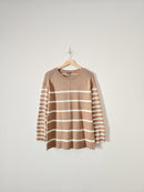 Brown Striped Cotton Sweater (MP)