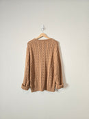 J.Crew Cable Knit Cotton Sweater (L)