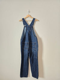 Dark Wash Denim Overalls (6)