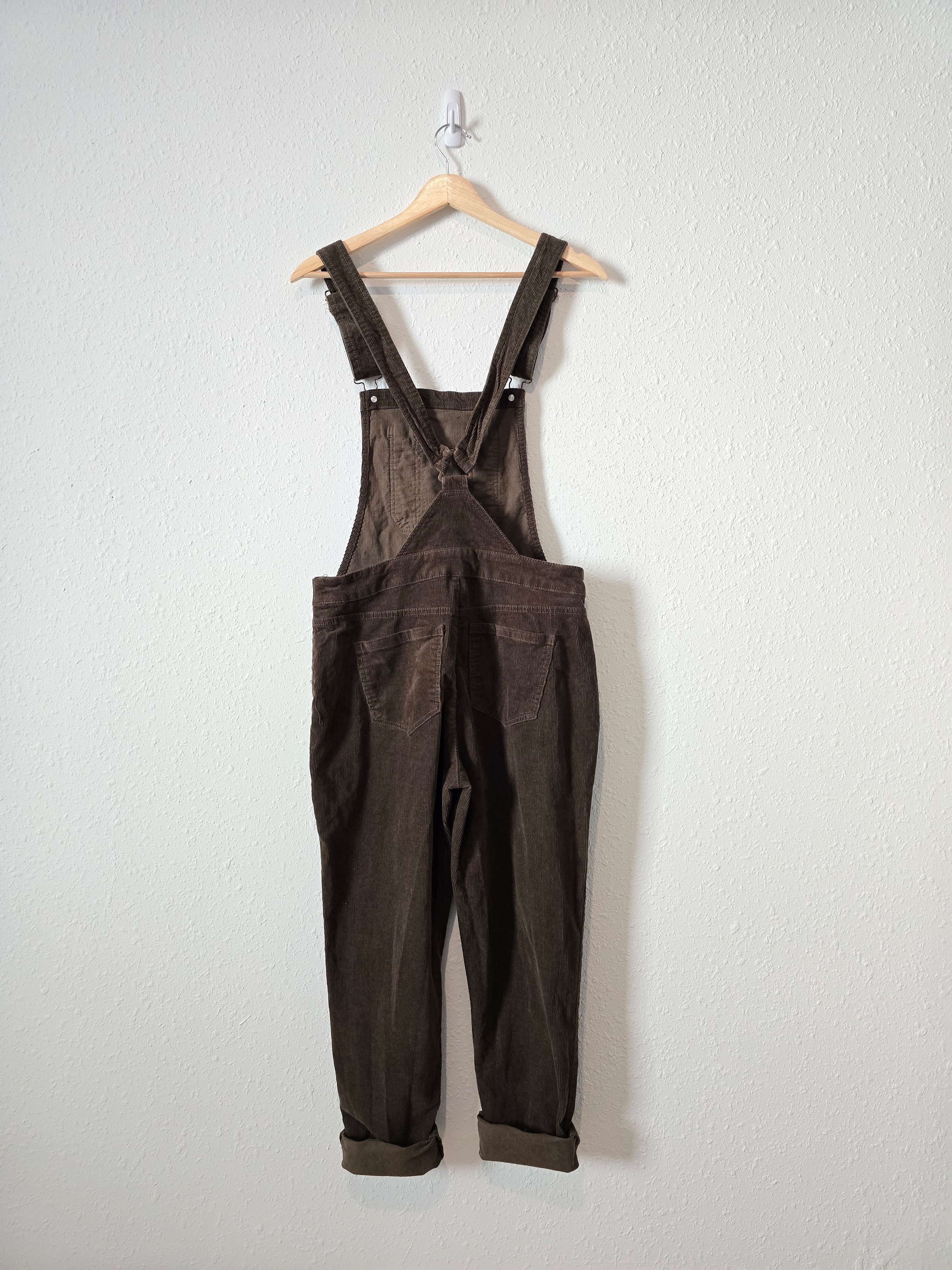 Green Corduroy Overalls (S/M)