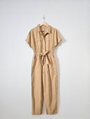 Camel Straight Cotton Jumpsuit (2)