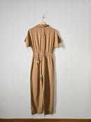 Camel Straight Cotton Jumpsuit (2)