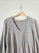 Madewell Smocked Puff Sleeve Top (XXL)