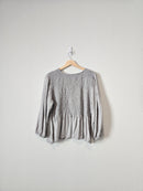 Madewell Smocked Puff Sleeve Top (XXL)