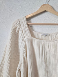 Madewell Gauze Square Neck Top (XXL)