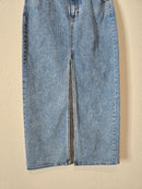 Denim Slit Maxi Skirt (6)