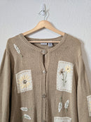 Vintage Floral Embroidered Sweater (XL)