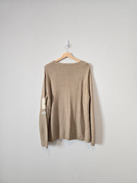 Vintage Floral Embroidered Sweater (XL)
