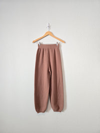 NEW Brown Waffle Knit Pants (XS)