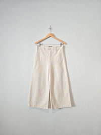 J.Crew Ecru Wide Leg Pants (30T)