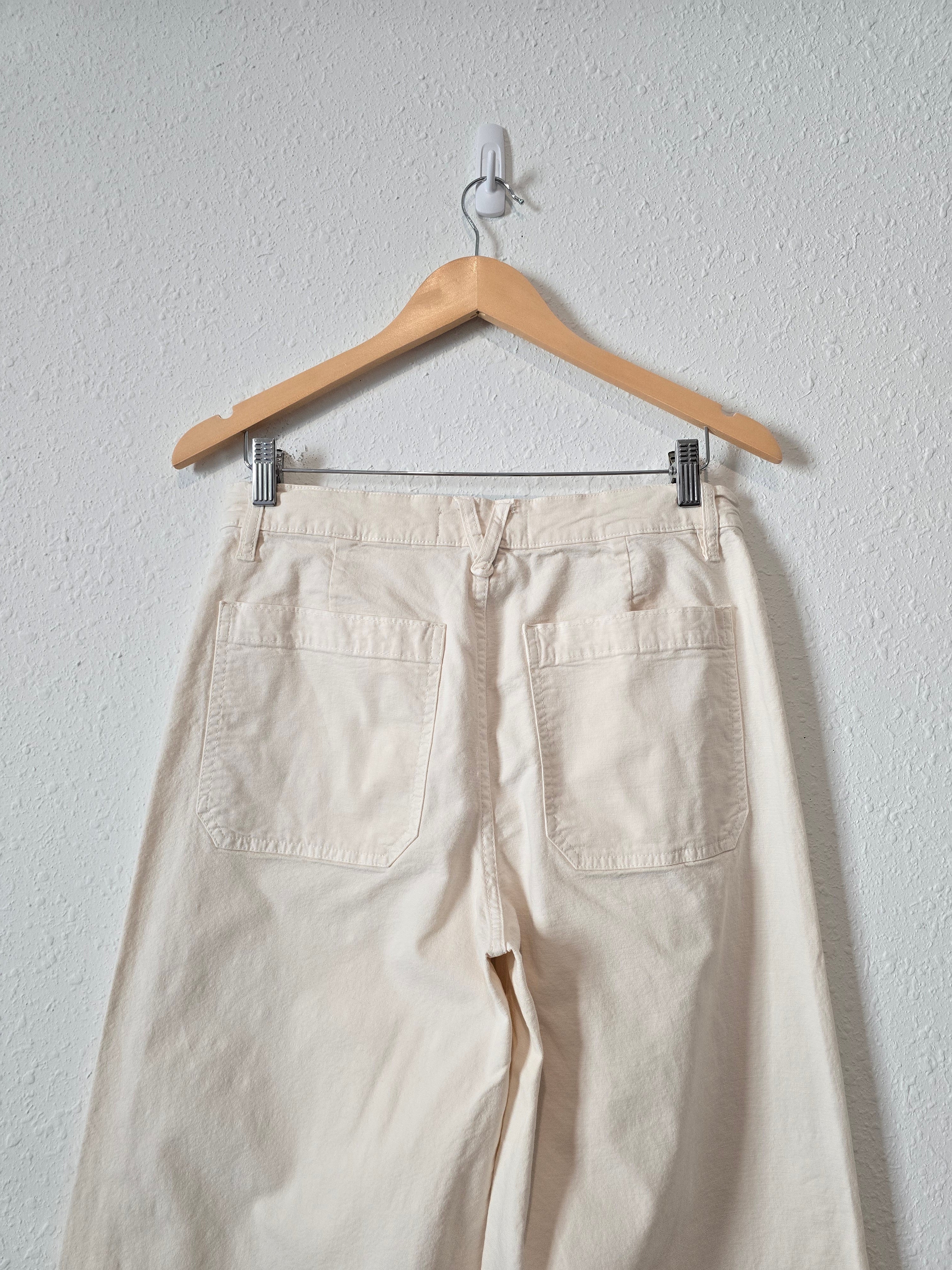 J.Crew Ecru Wide Leg Pants (30T)