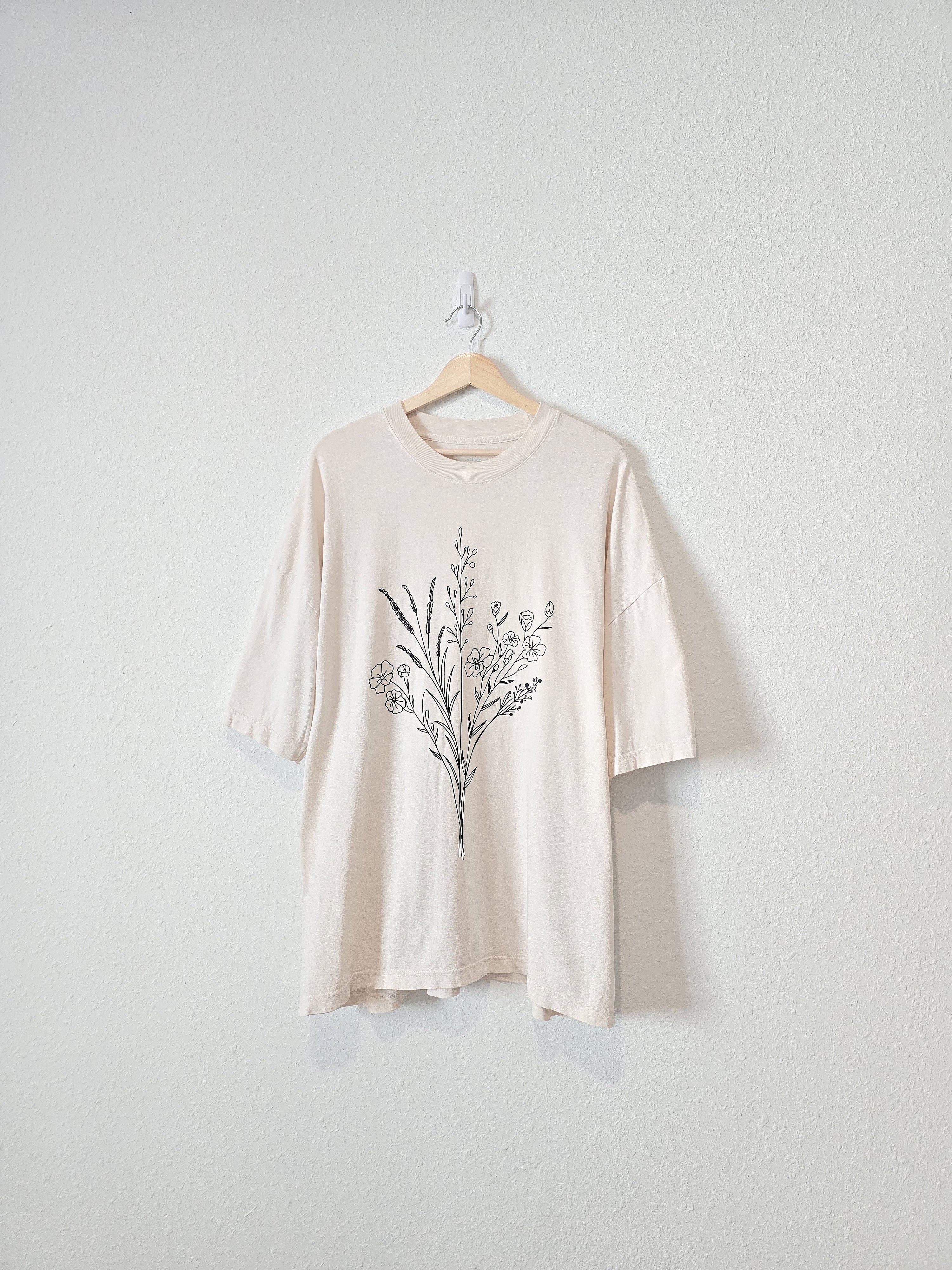 Oversized Floral Crewneck Tee (2X)